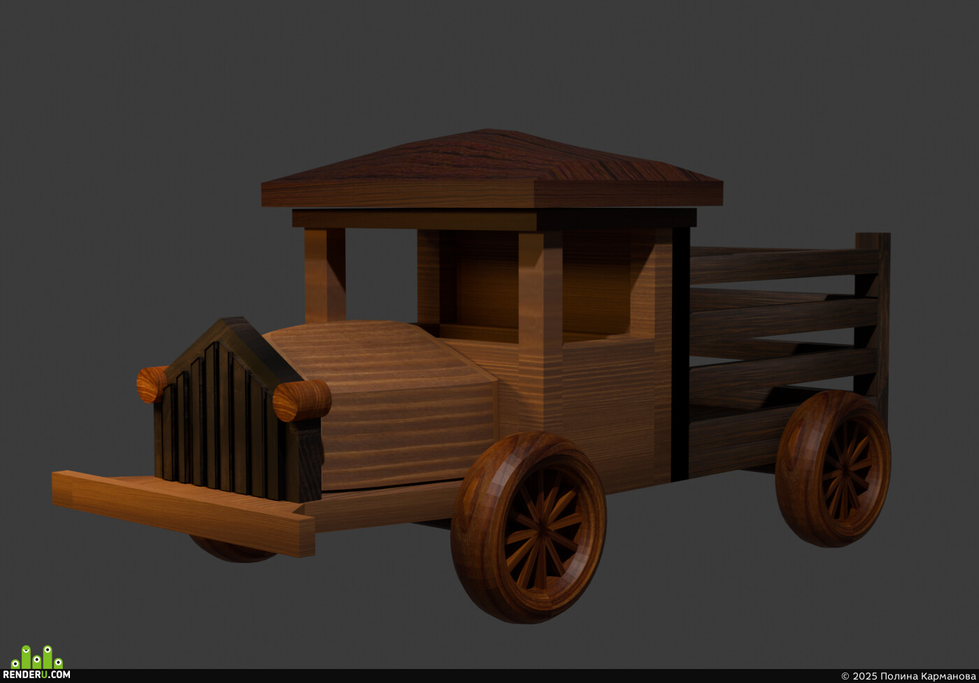 Полина Карманова. Wood car