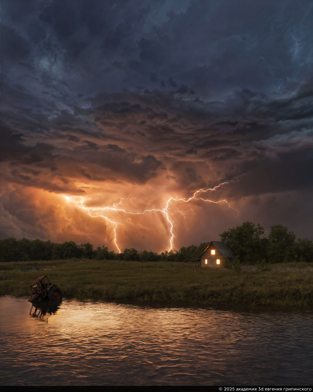Академия 3D Евгения Грипинского. Alexander Chop – Render of the Day: "Last Light on the Horizon"