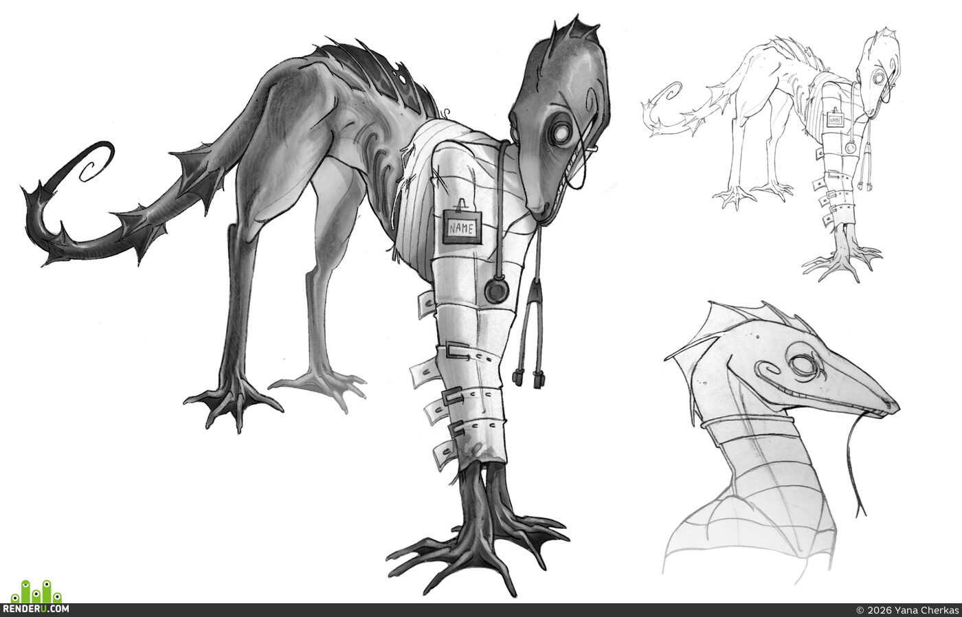 Yana Cherkas. Character & Creature Concept art
