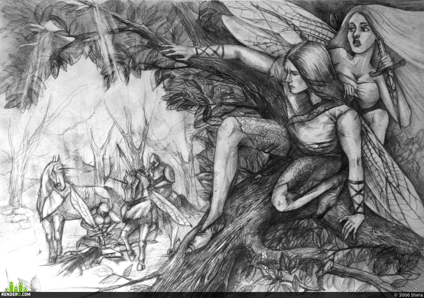 Shera. V lesu