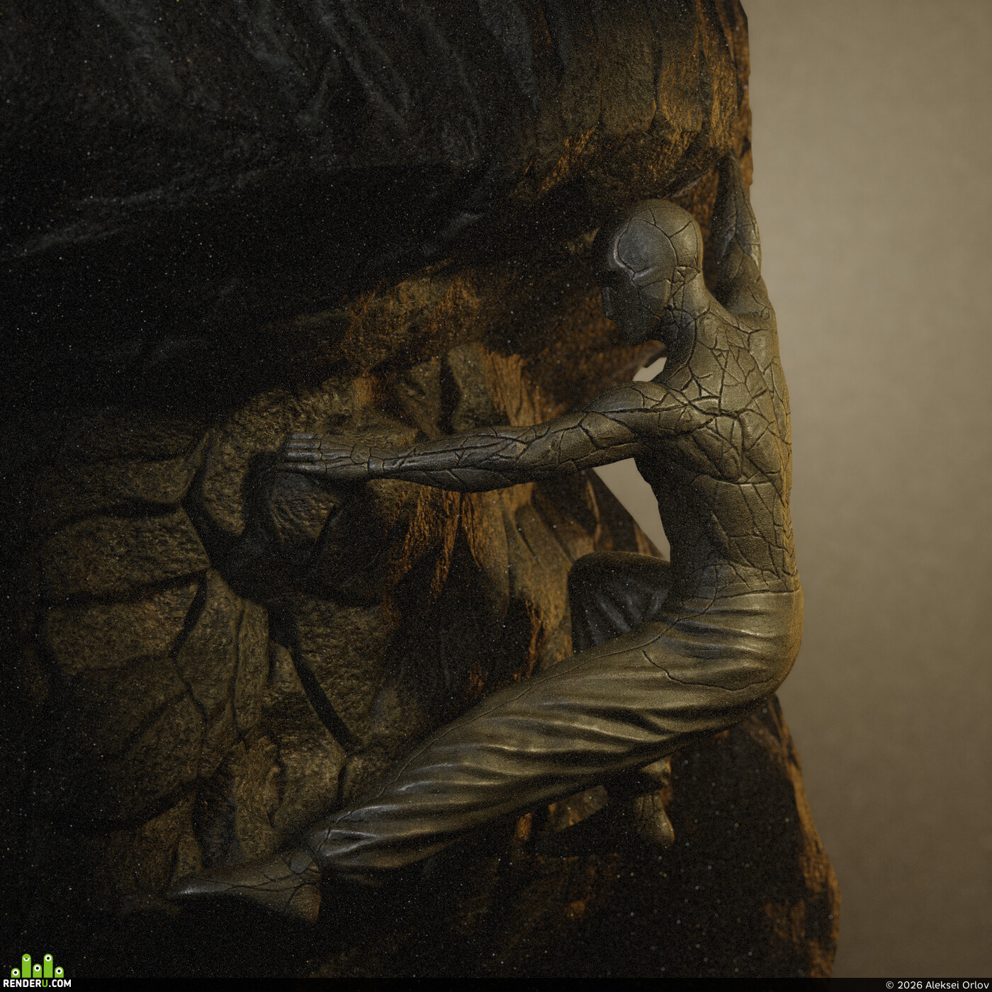 Aleksei Orlov. Rock Climbing Rock