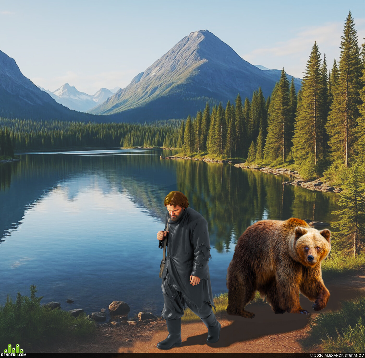 ALEXANDR STEPANOV (damien). Free illustration for the song "Vagabond"