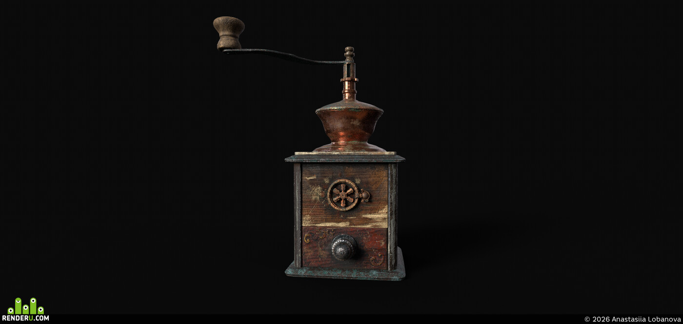 Anastasiia Lobanova. Antique coffee grinder