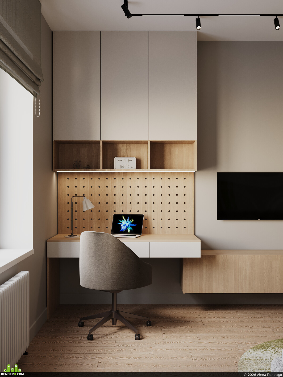 Alena Полещук. Visualization of a children's room