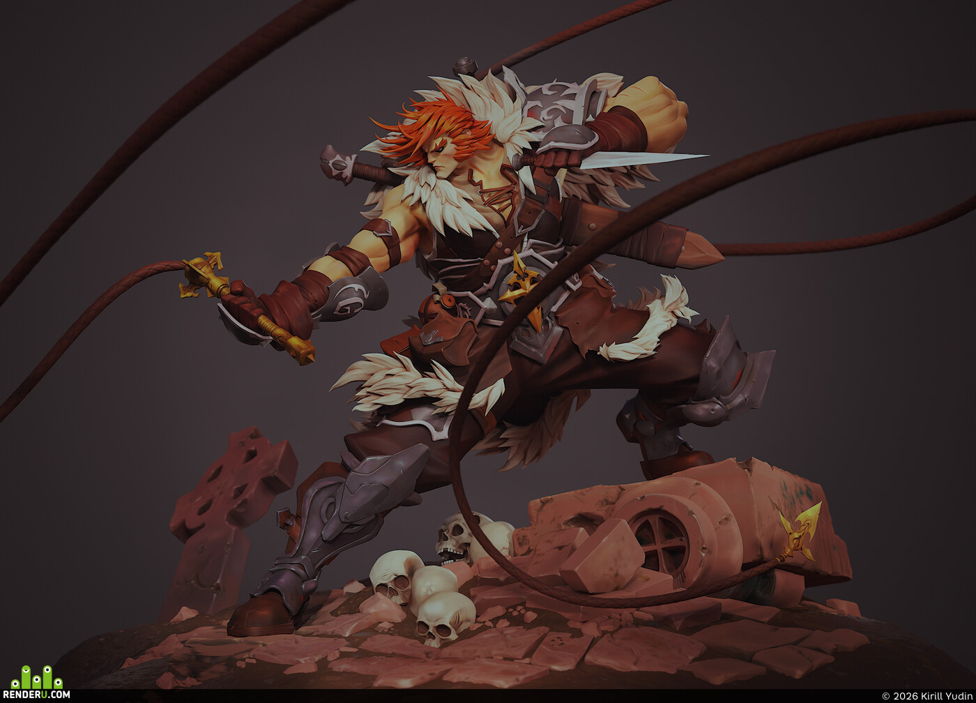 Kirill Yudin. Simon Belmont - Castlevania Fan Art