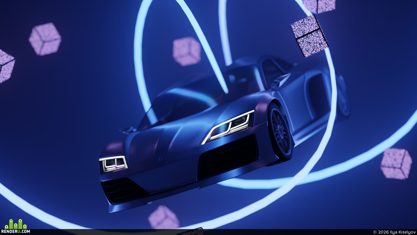 Ilya Kiselyov. Zanzara — Concept Car 3D Model