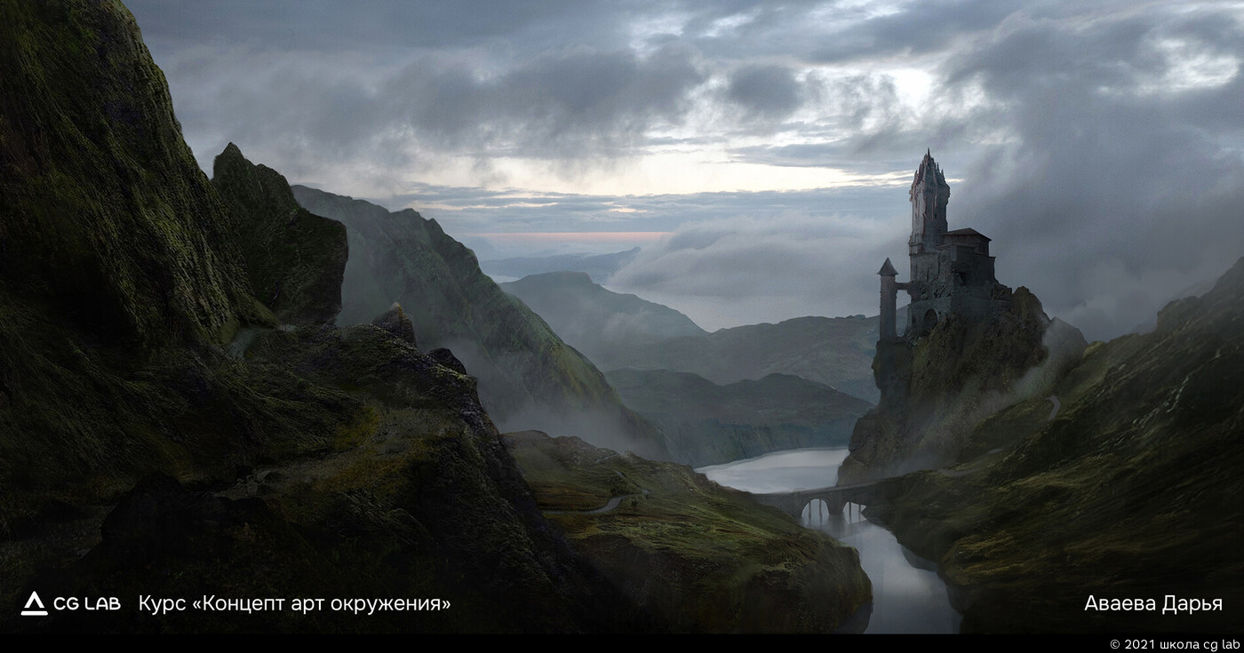 Школа CG LAB. Avaeva Daria / course "Environment Concept Art"