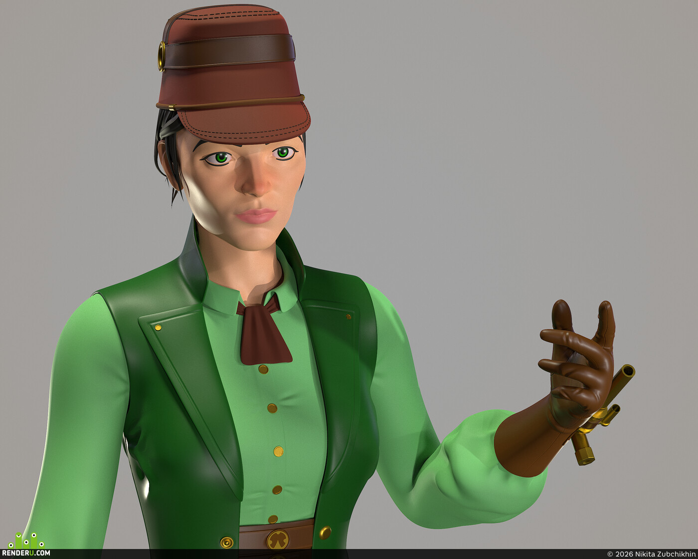 Nikita Zubchikhin. Steampunk Girl