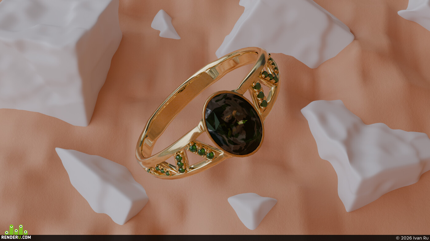 Ivan Ru. Gold Ring