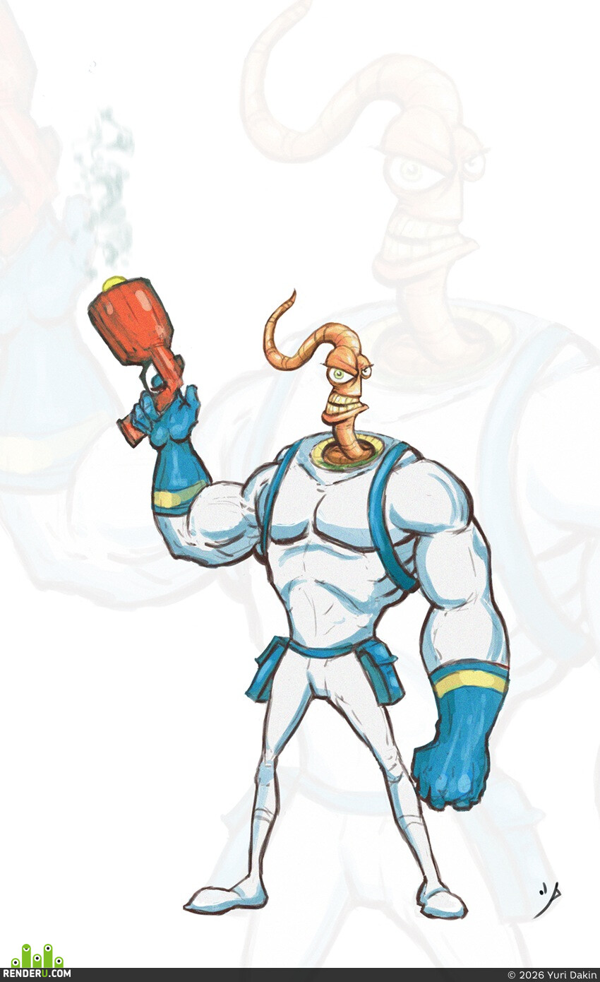Fazenote. Earthwormjim