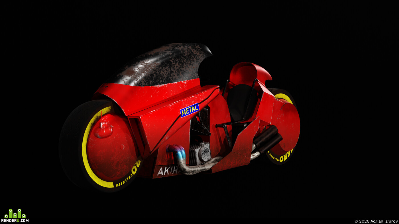 Adrian iz'urov. Akira's motorcycle