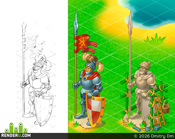 Dmitry Dm. Statue on the player's location