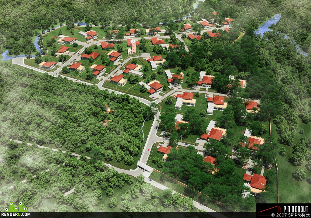 SP Project. Proekt posёlka "Usadba Bergov"