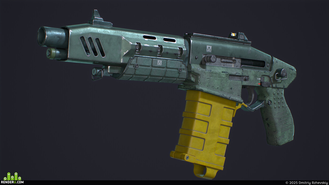 Dmitriy Rzhevskiy. Military Militech Crusher Shotgun