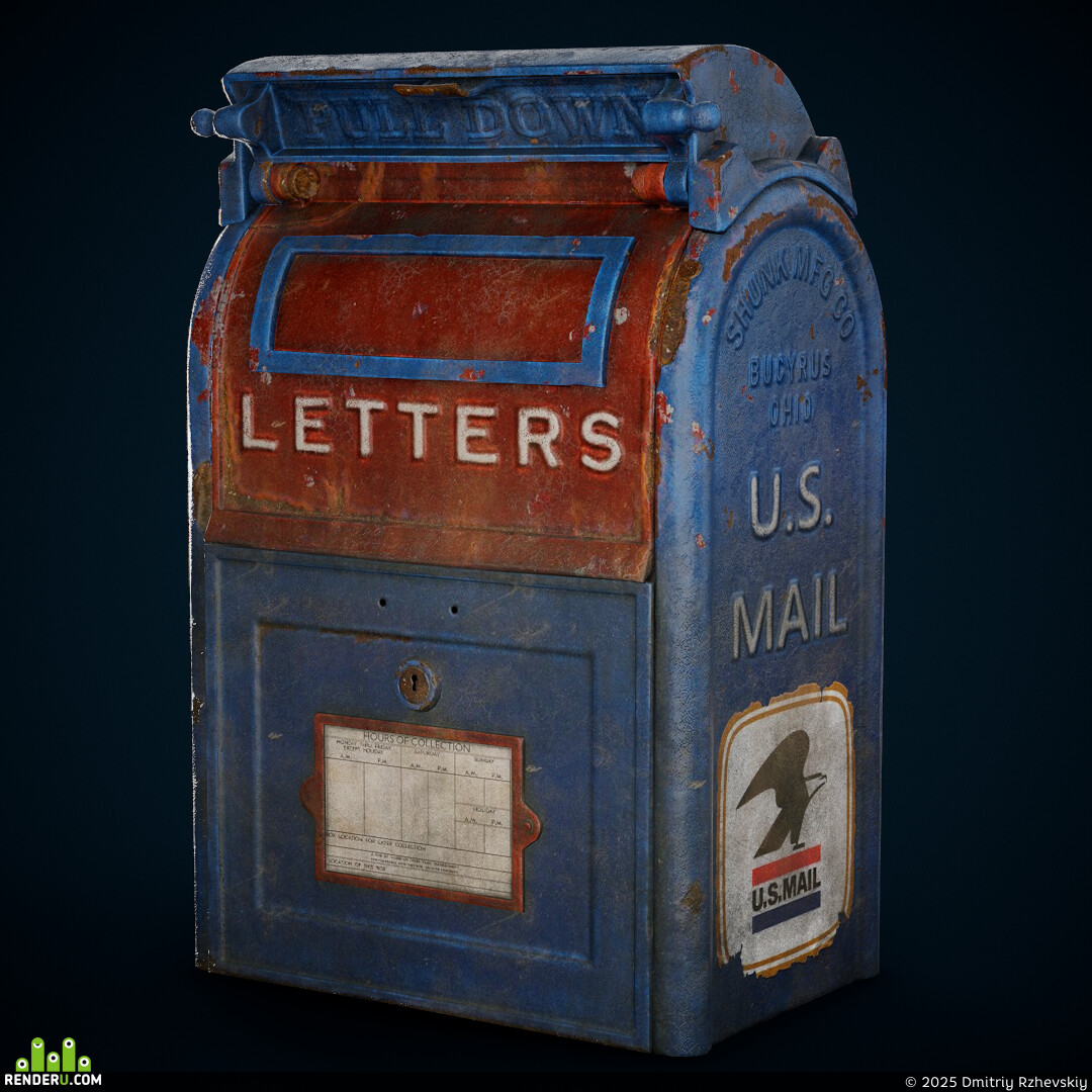 Dmitriy Rzhevskiy. PBR Prop Texturing Portfolio | Substance 3D Painter