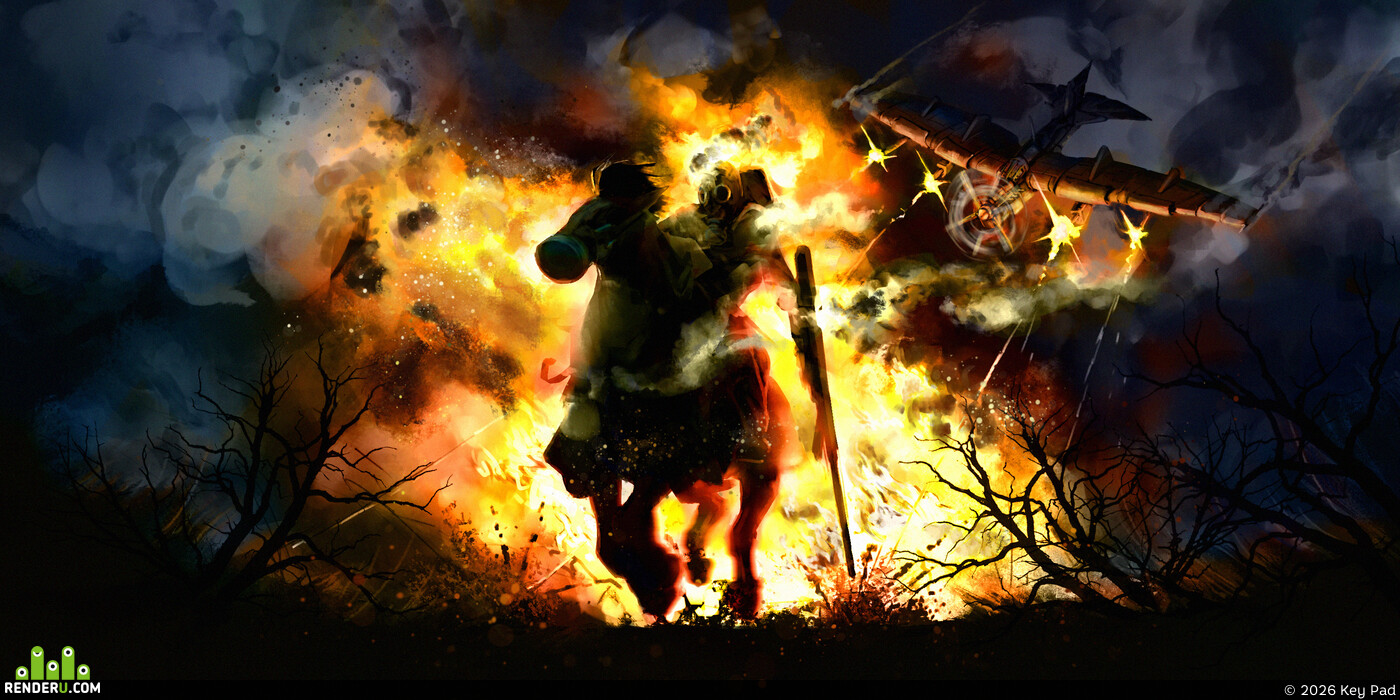 Key Pad. Fiery ride