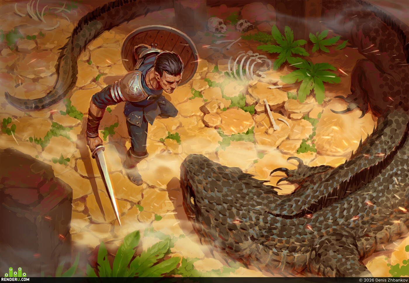 Denis Zhbankov. Desert lizard