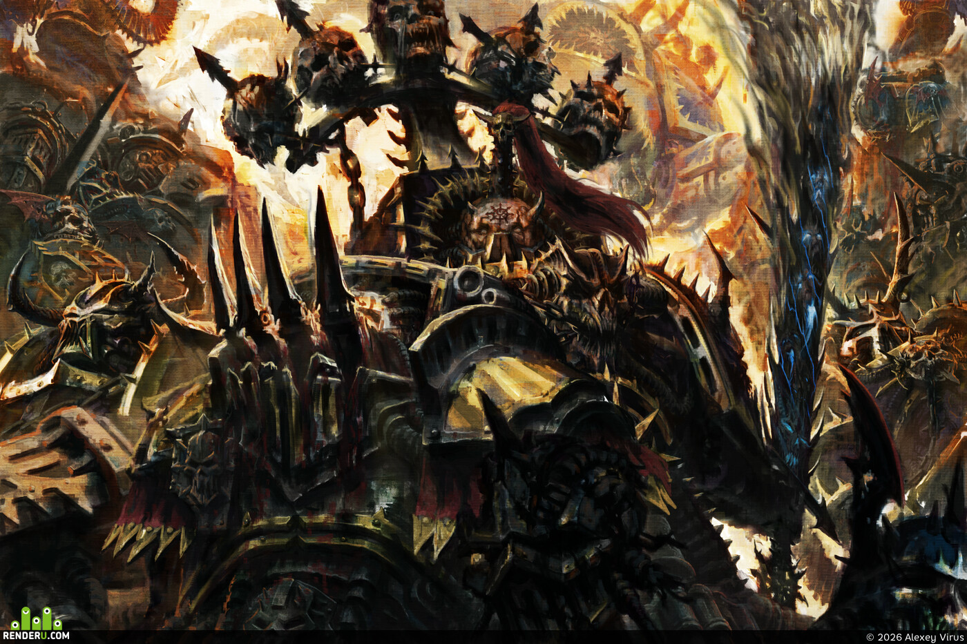 Alexey Virus. Abaddon the Despoiler WH40K (Fan art)