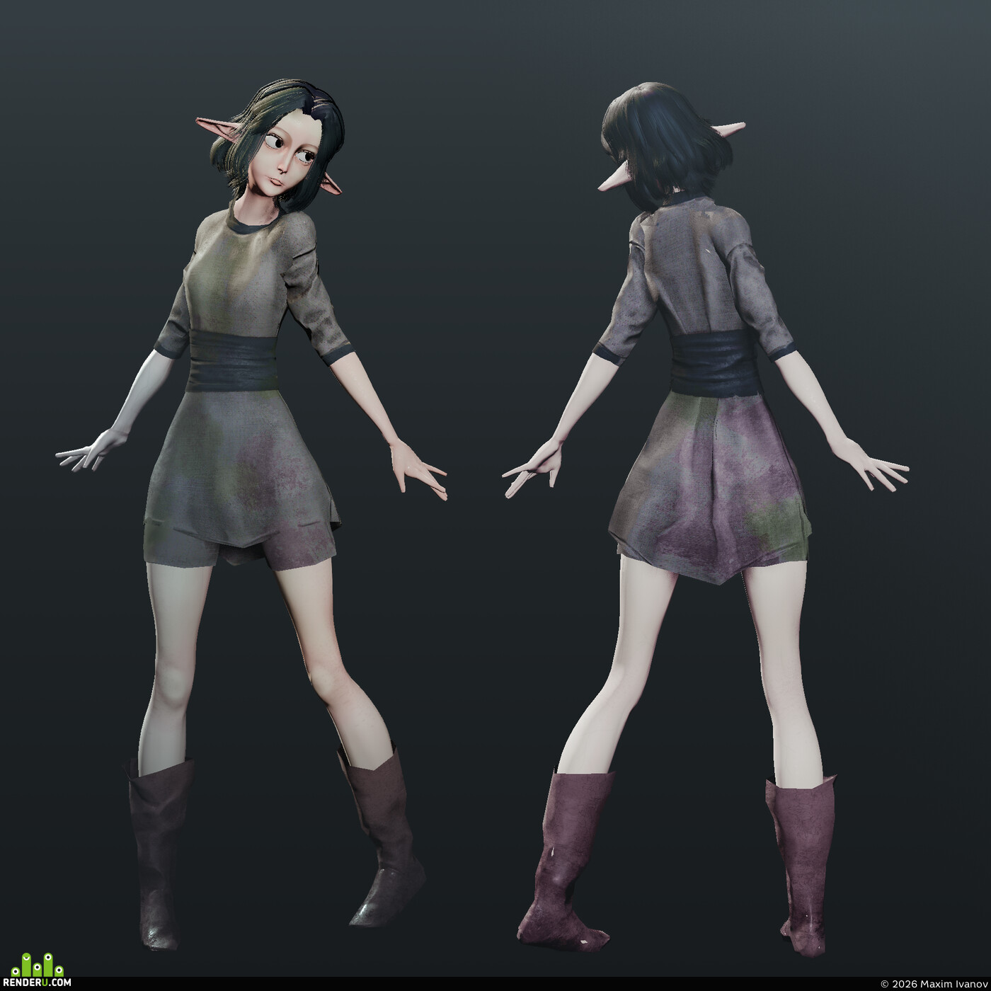 Maxim Ivanov. Riofis - an elf girl