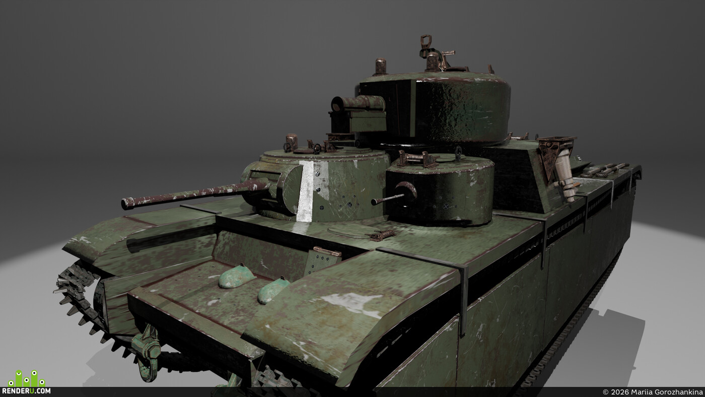 Mariia Gorozhankina. Tank T-35