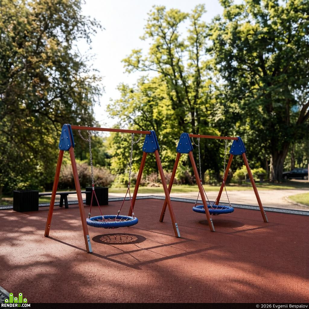 Evgenii Bespalov. 3D Modeling of Children's Swings