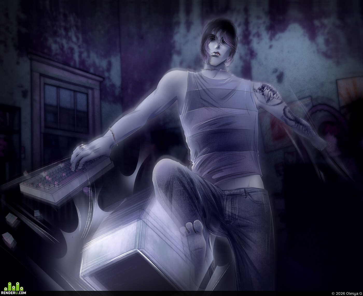 Olesya G. Art / frame / comic / character concept "The Devil Taught Me Graffiti" @devilgraffiti
