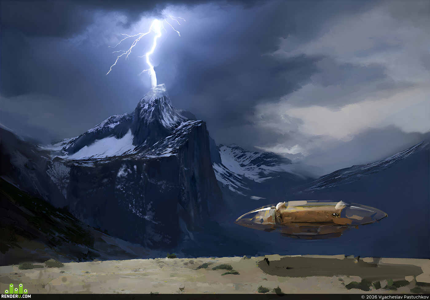 Vyacheslav Pastuchkov. Thunderstorm in the mountains