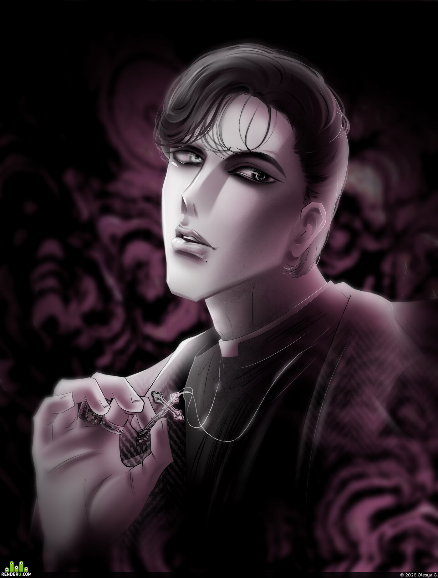 Olesya G. Panel from the comic "The Devil Taught Me Graffiti"