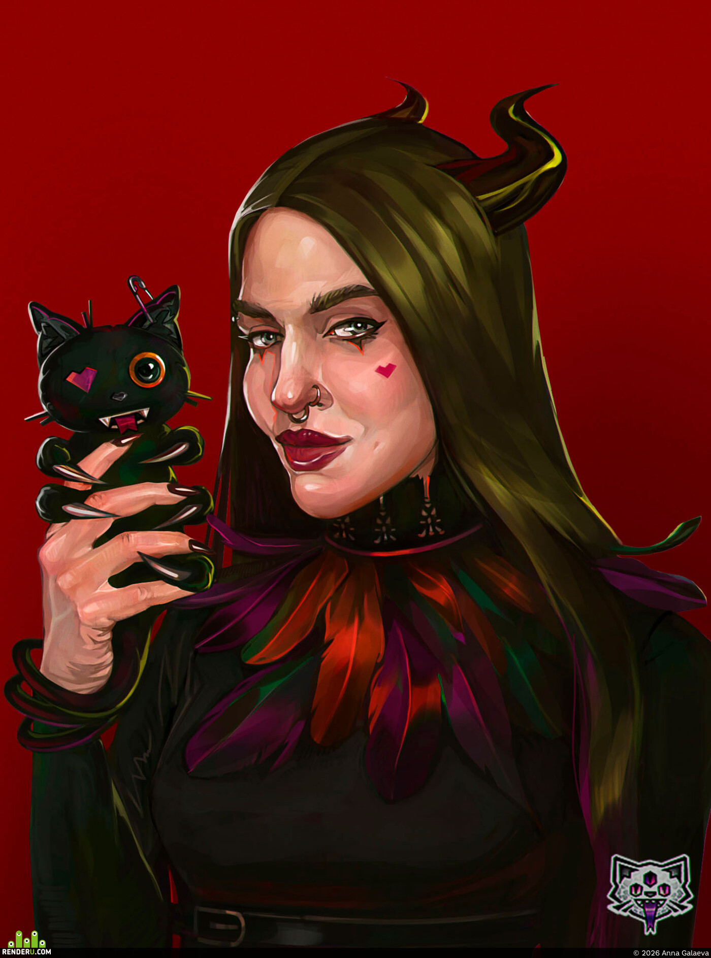 Anna Galaeva. Self-Portrait