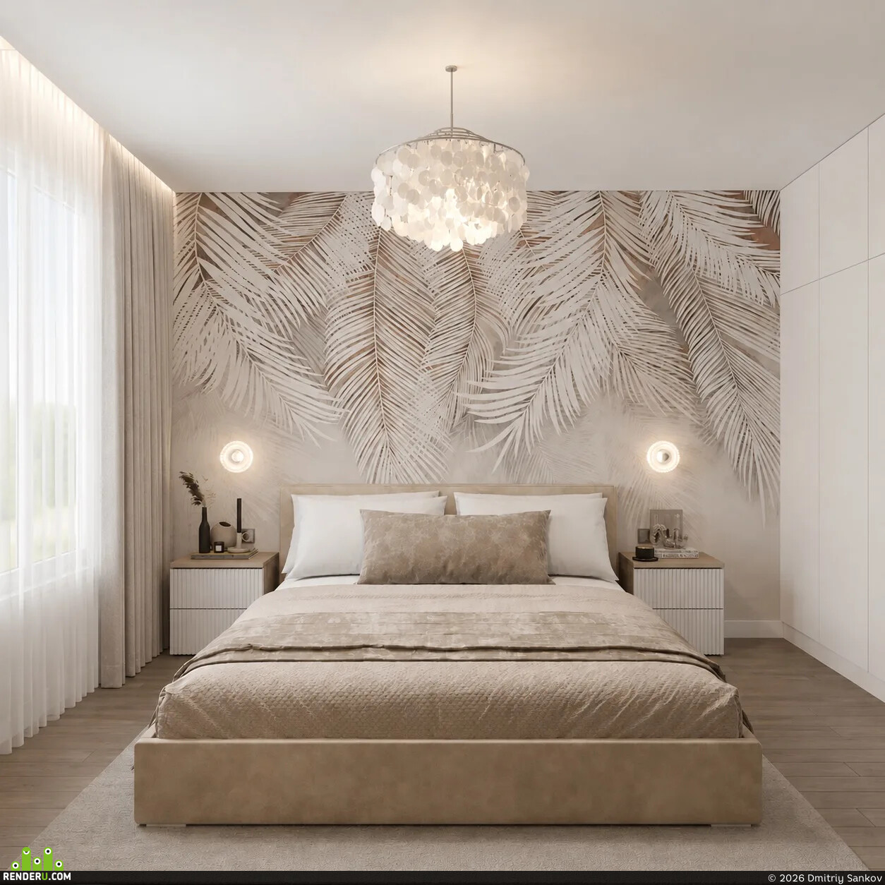 Dmitriy Sankov. Bedroom visualization