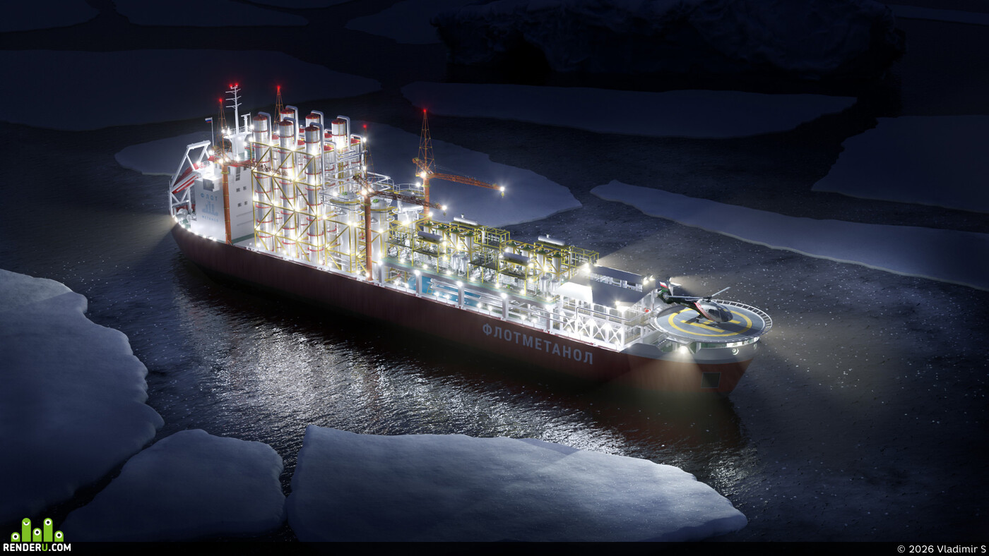 Vladimir S. Floating vessel of the methanol plant "Flotmethanol"
