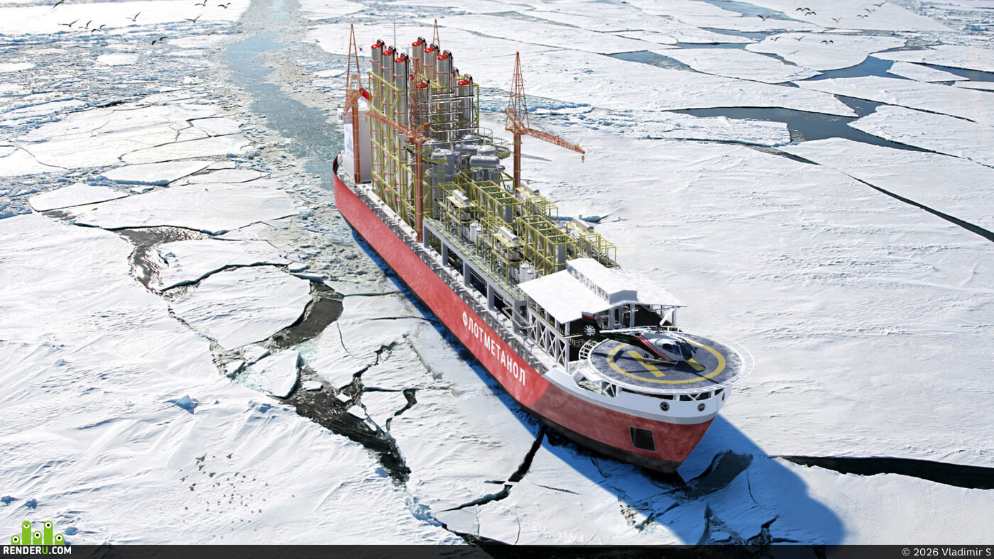 Vladimir S. Floating vessel of the methanol plant "Flotmethanol"