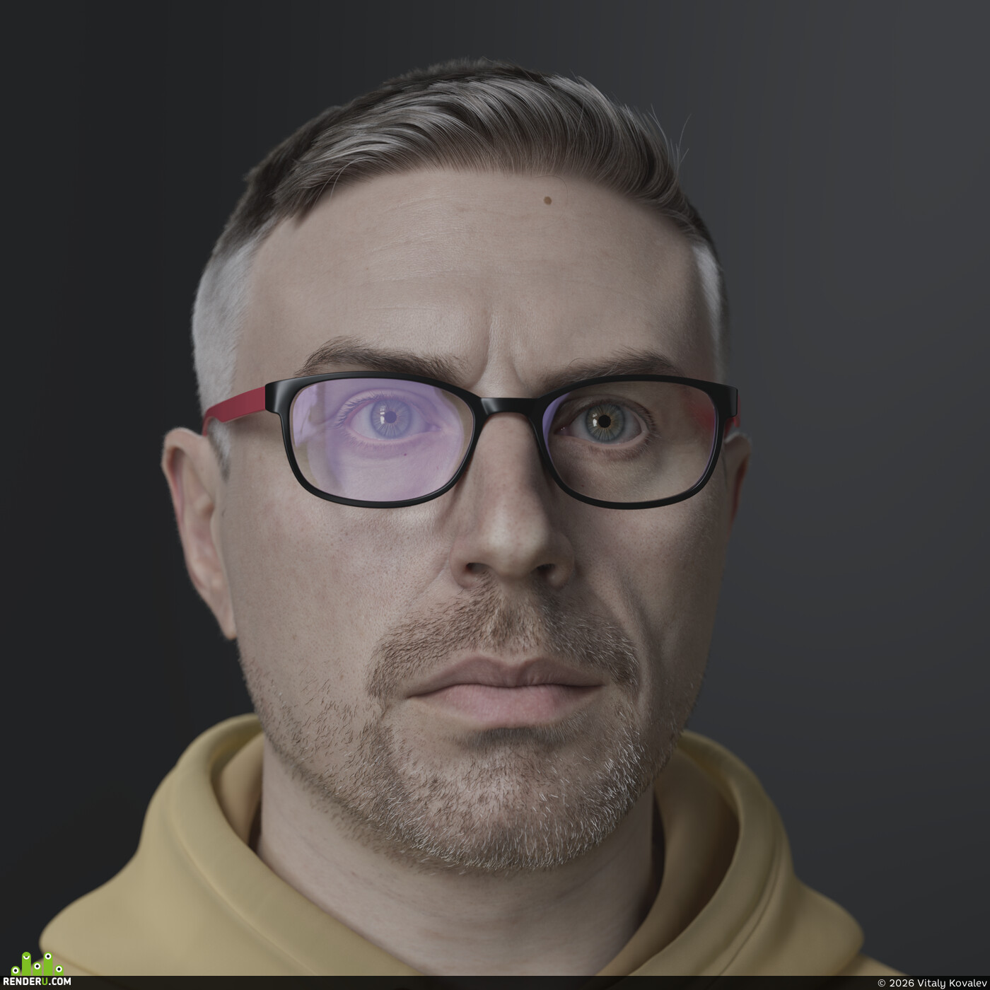 Vitaly Kovalev. self-portrait
