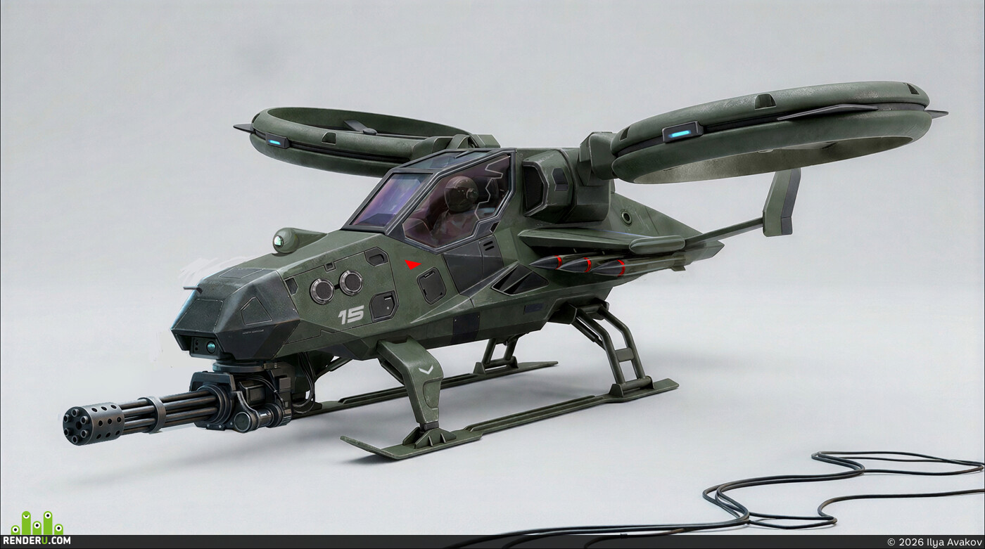 Ilya Avakov. helicopter