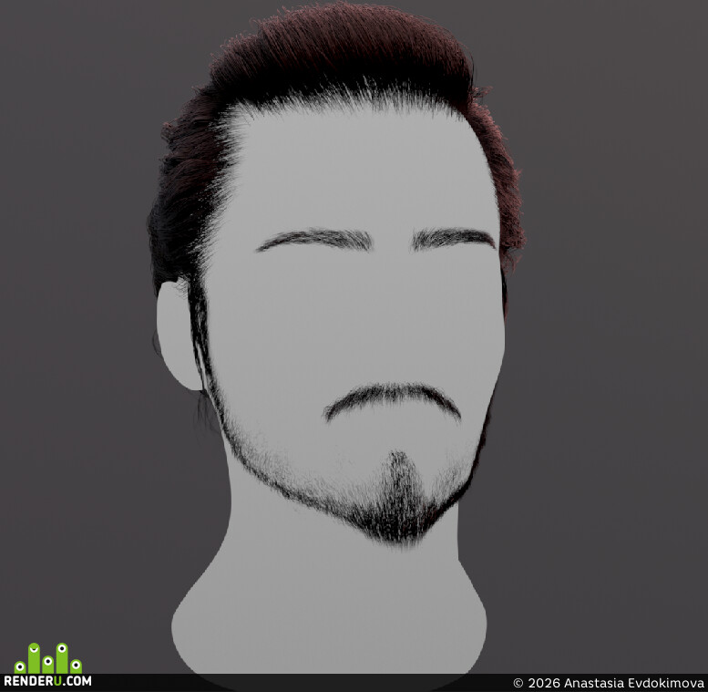 Anastasia Evdokimova. Ronin — Stylized Hair & Grooming Study