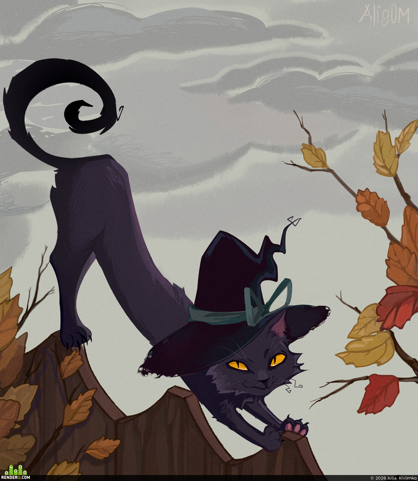 Julia  Khilenko. Autumn postcard