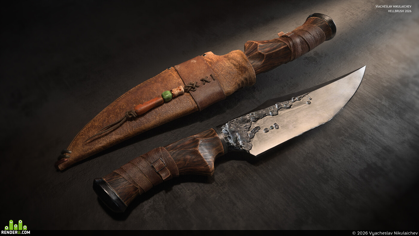 Vyacheslav Nikulaichev (Blackink). Frontier Knife - Real-Time Prop