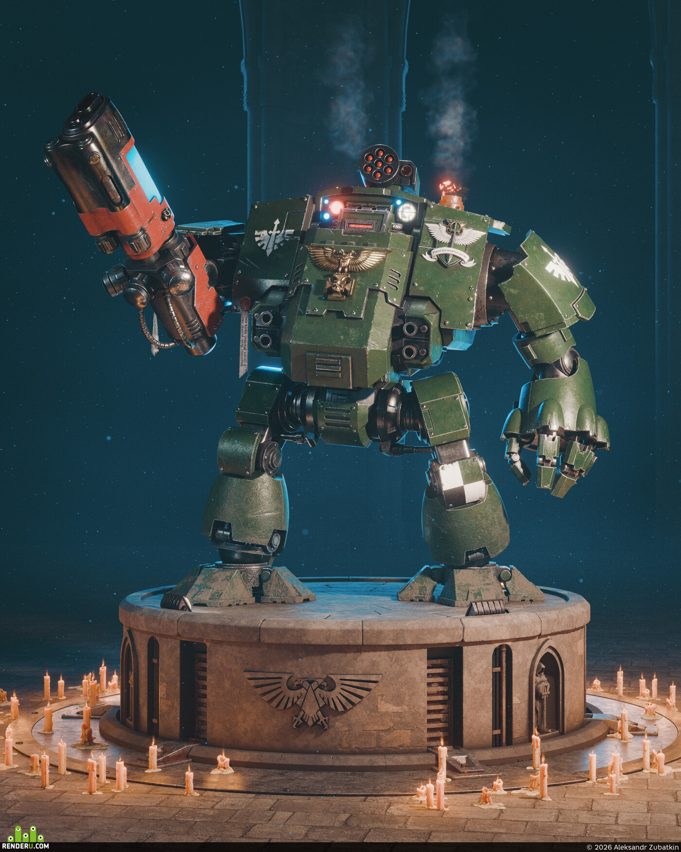 Aleksandr Zubatkin. Dreadnought Redemptor Dark Angels