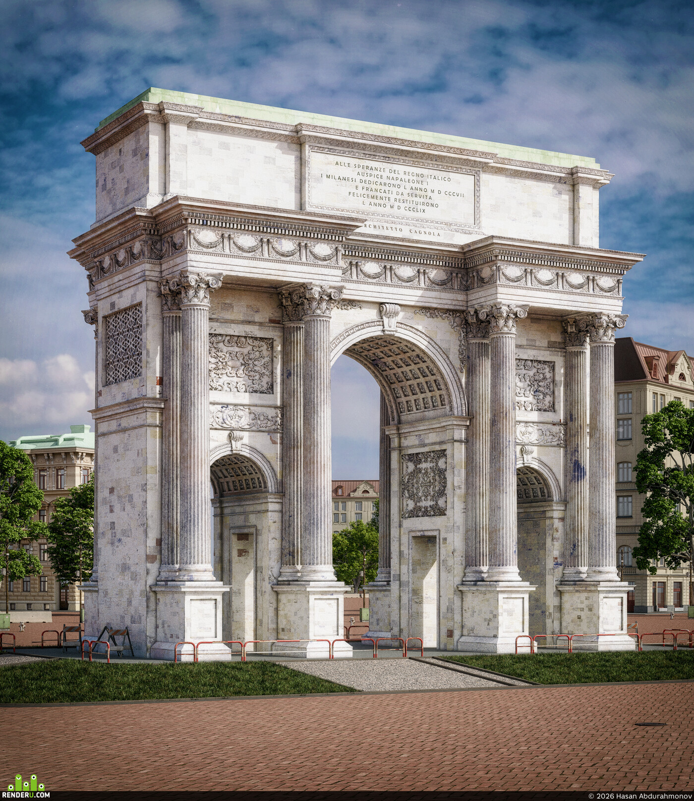 Hasan Abdurahmonov. Arco della Pace