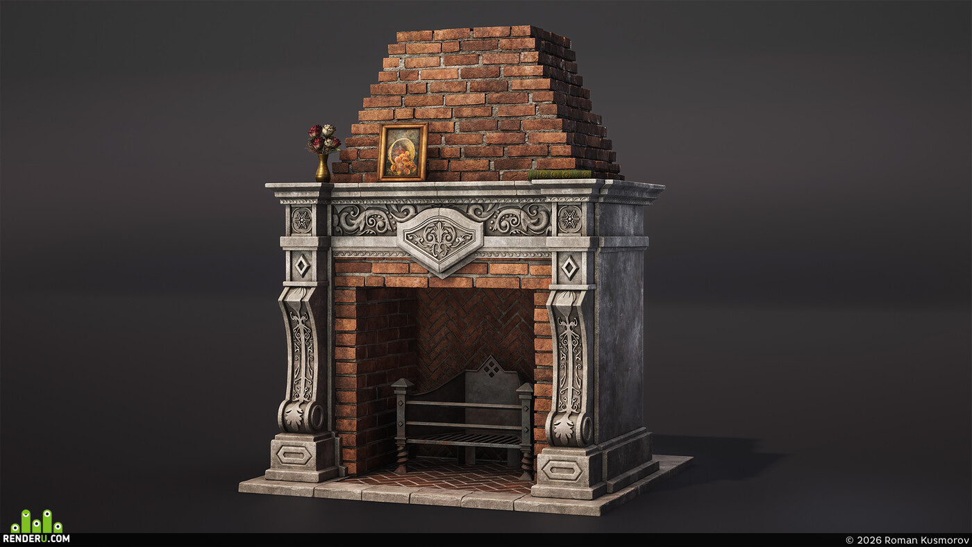 Roman Kusmorov. Fireplace