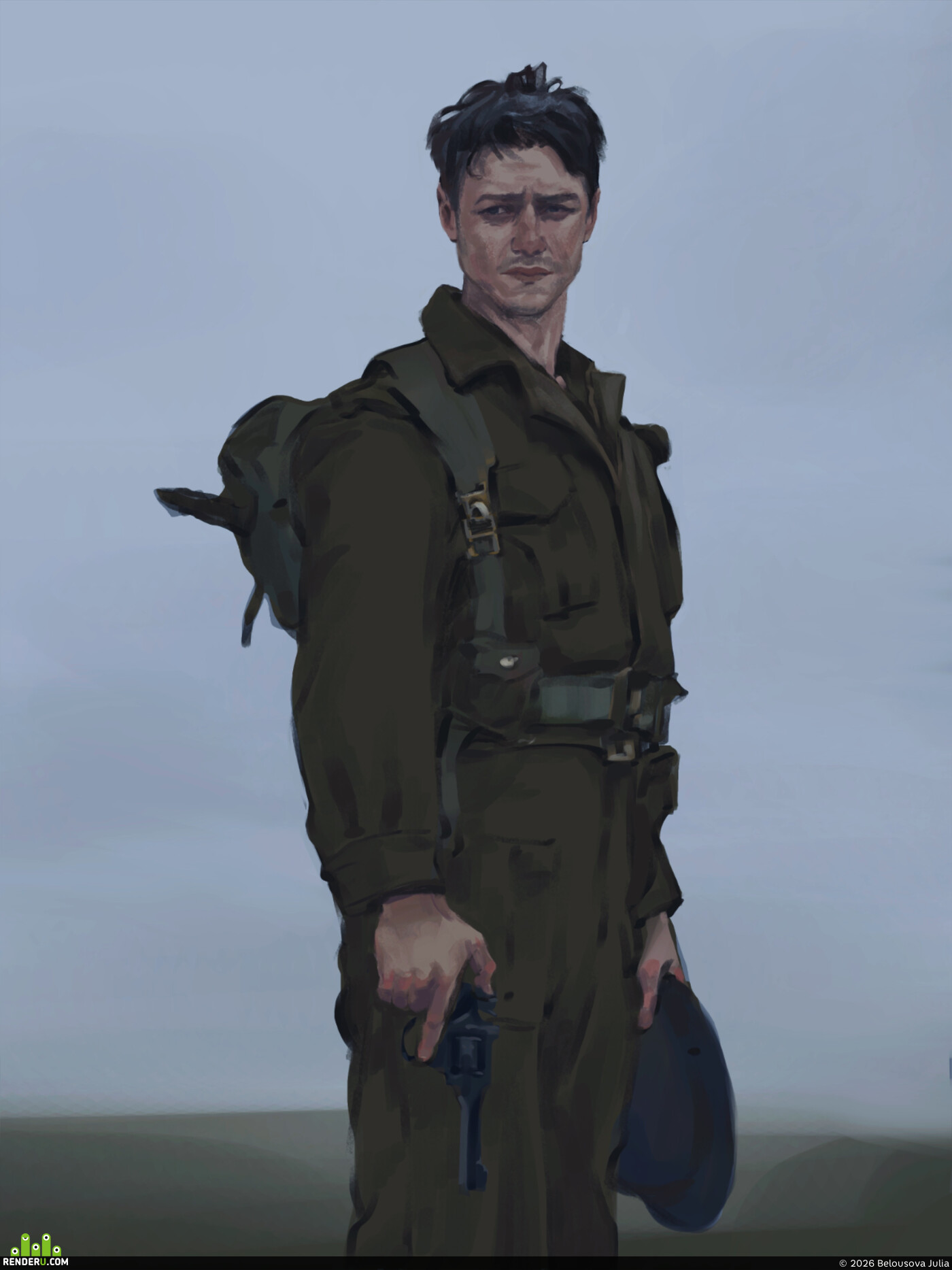Belousova Julia. soldier