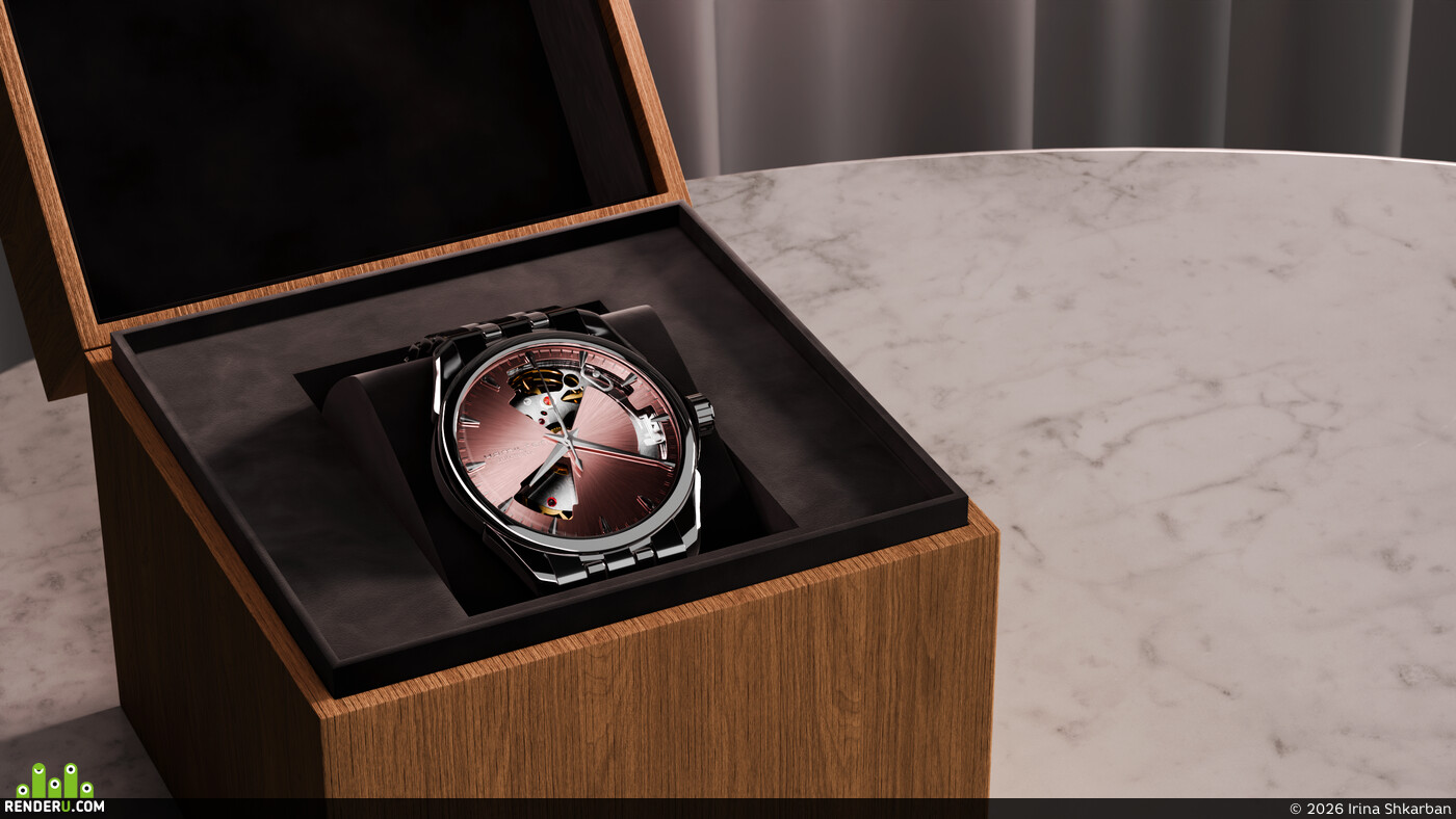 Irina Shkarban. HAMILTON JAZZMASTER | 3D PROJECT VISUALIZATION