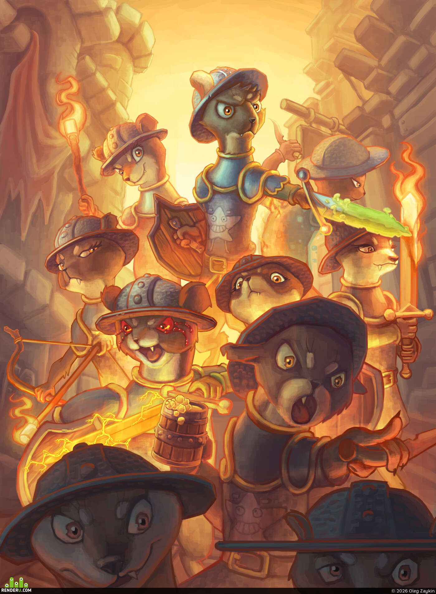 Oleg Zaykin. fire martens