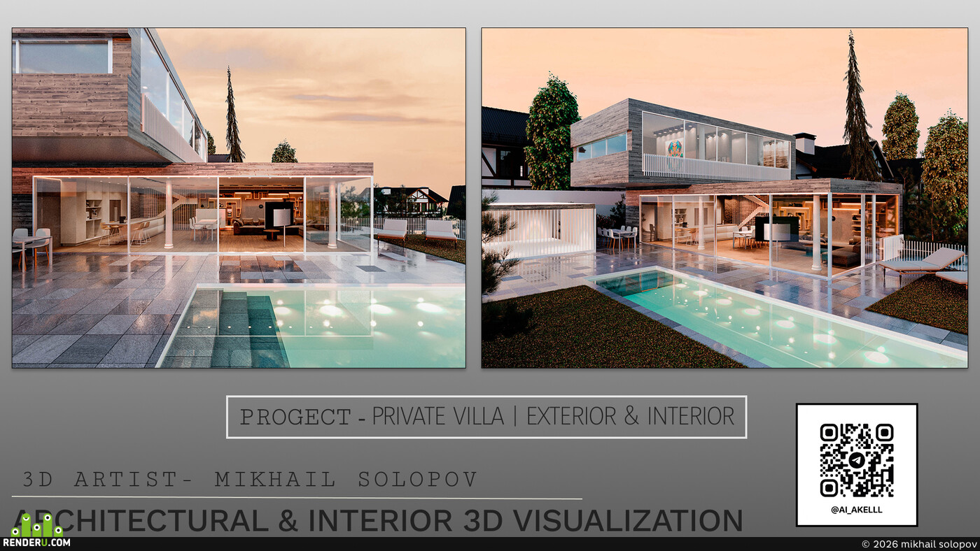 mikhail solopov. PROGECT - Private Villa | Exterior & Interior