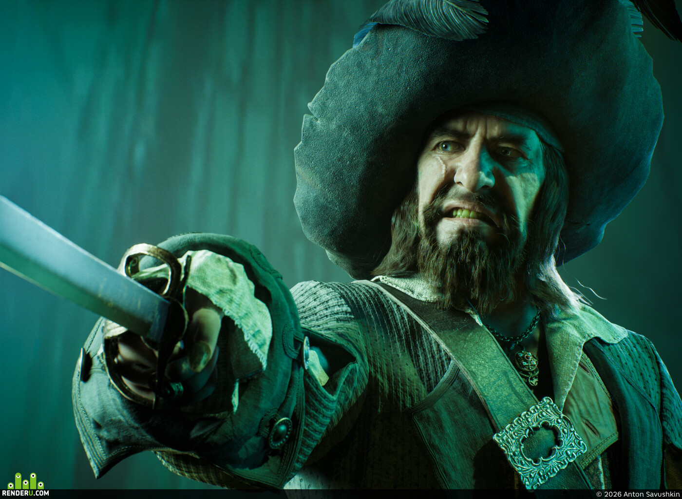 Anton Savushkin. Hector Barbossa | Pirates of the Caribbean