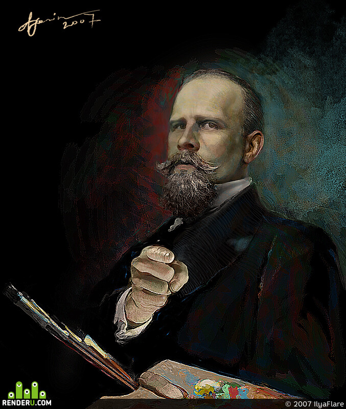 IlyaFlare. Portret Hudojnika