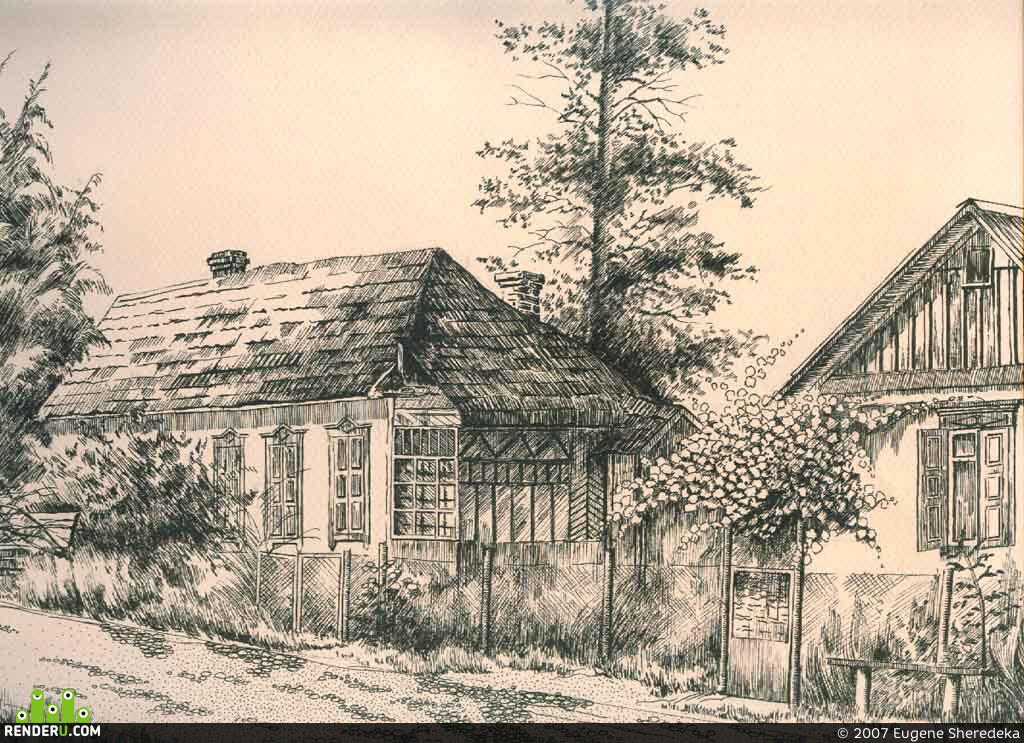 Eugene Sheredeka. Domik v derevne