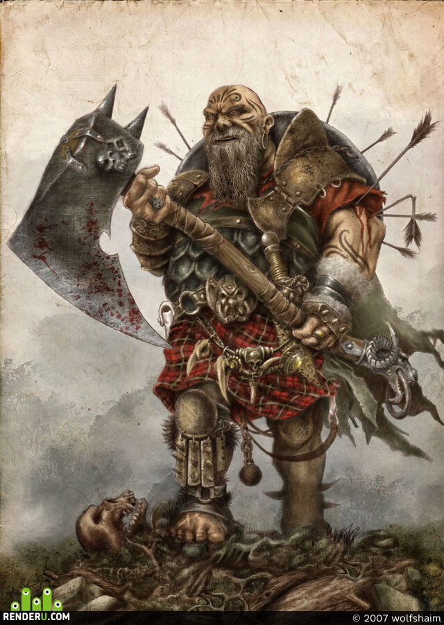 wolfshaim. Warrior Dwarf