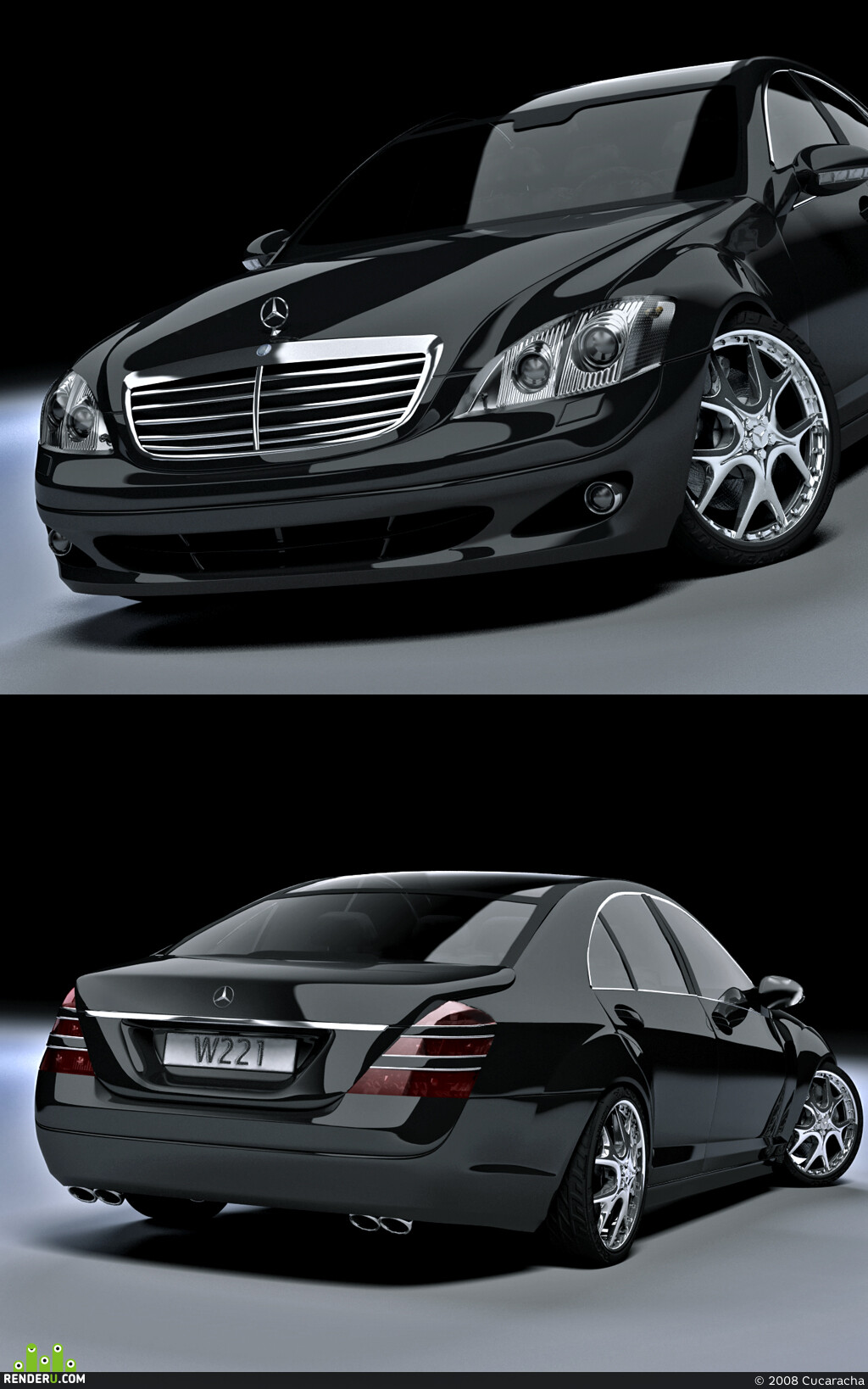 Cucaracha. Mercedes S-Class w221