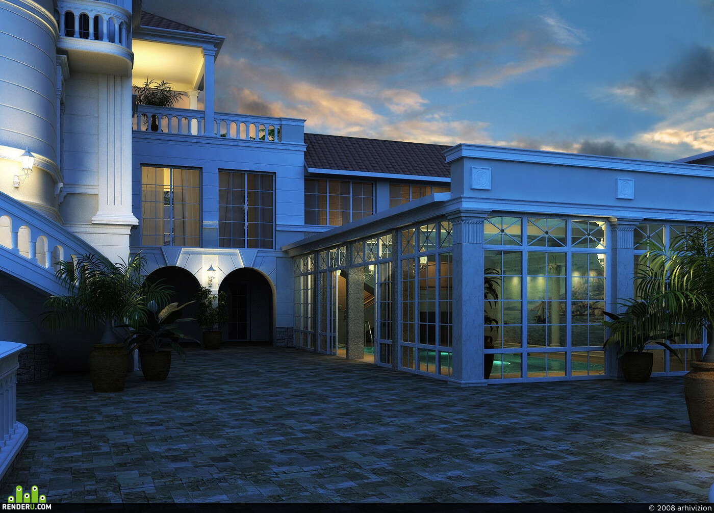 arhivizion. Pool exterior